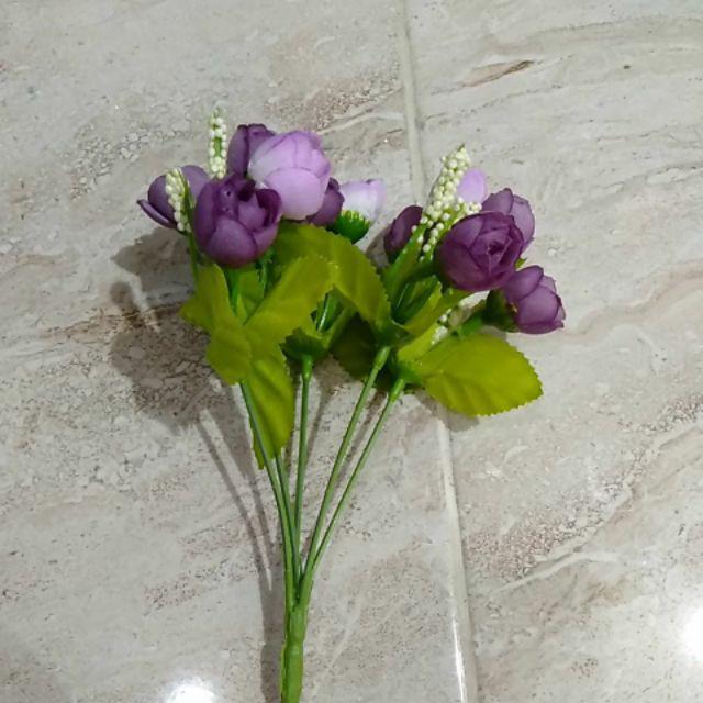 Bunga Mawar Kuncup Mini Artificial 8070 K34