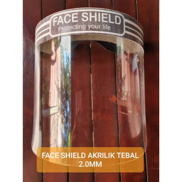 Jual FACE SHIELD AKRILIK TEBAL 2MM Shopee Indonesia