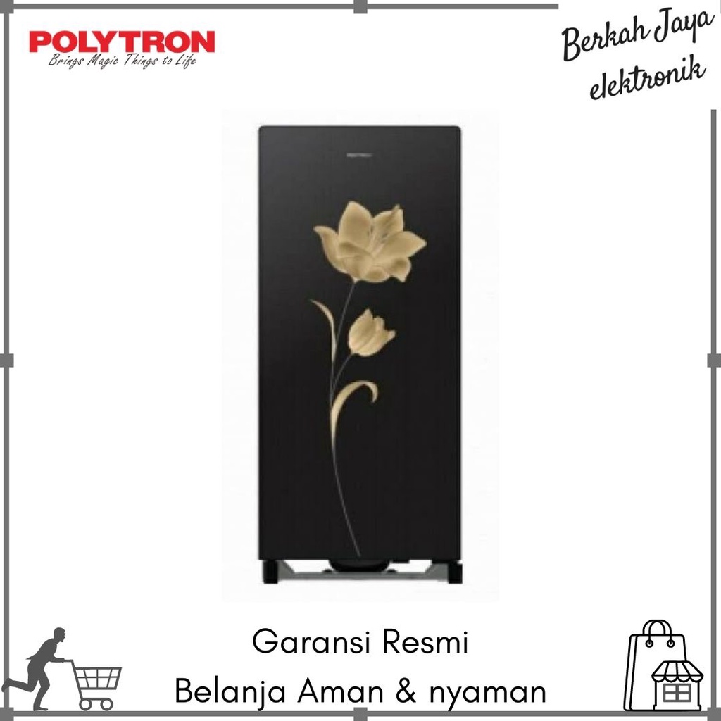 KULKAS POLYTRON PRA 15 MNX KULKAS SATU PINTU BUNGA