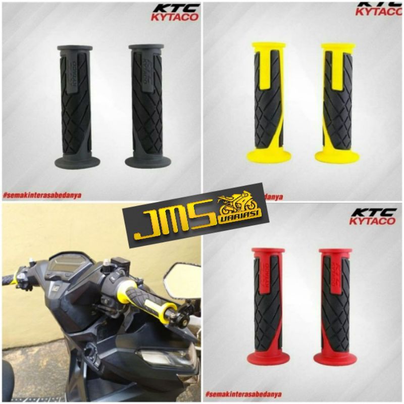 handgrip grip sarung stang ktc kytaco original 9971 universal mio beat vario scoopy genio aerox nmax pcx vixion fu vega cb r15 ninja