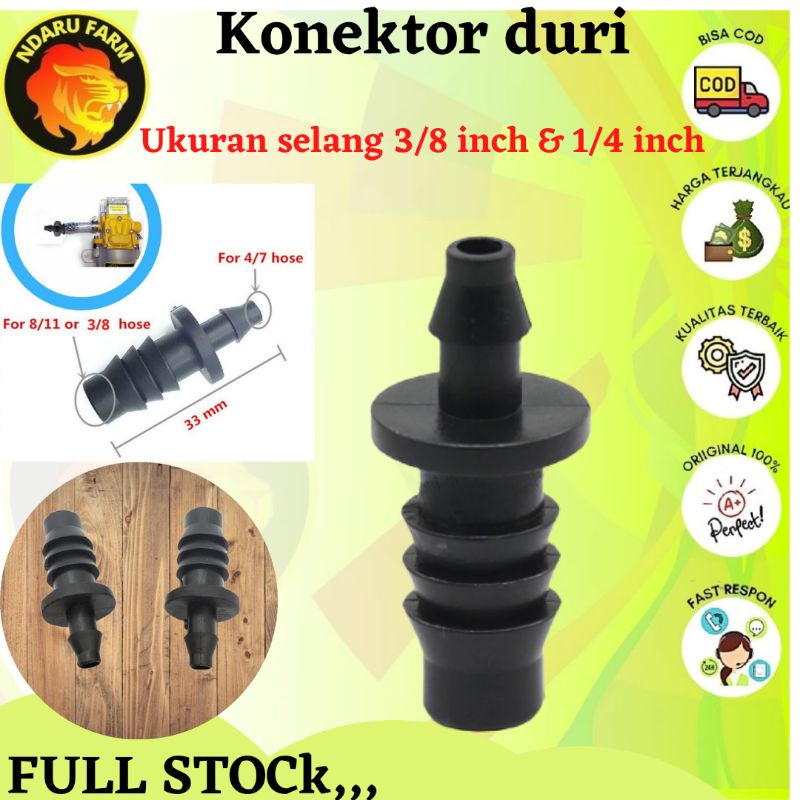 KONEKTOR 3/8 5/16 KE SELANG 4/7MM POMPA 12V KE SELANG 7MM 6MM NDARUFRAM