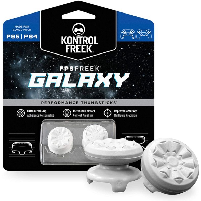 KontrolFreek FPS Galaxy White untuk Pengontrol PS4/PS5 (2807-PS5 W/W) Putih