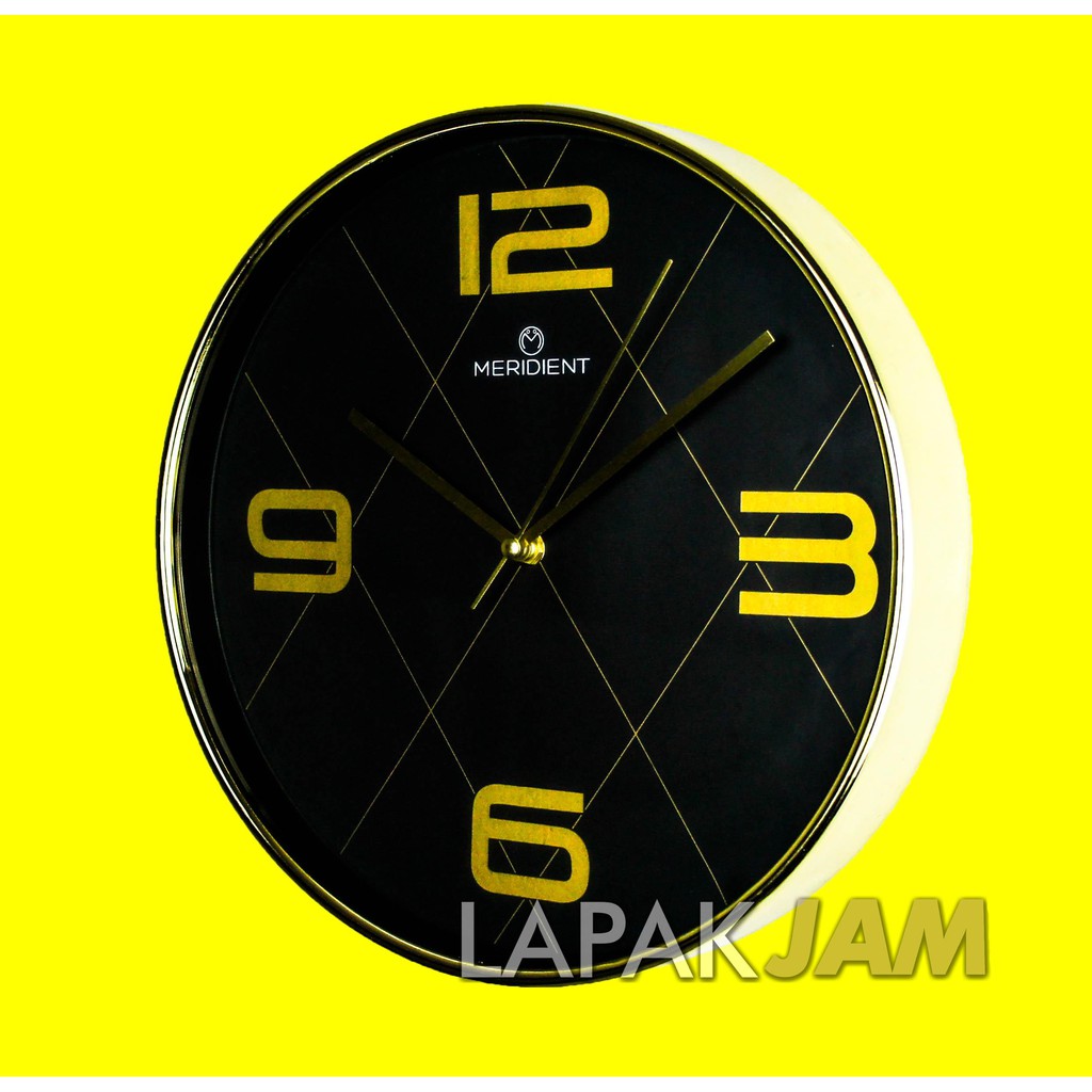 Jam Dinding Hiasan Rumah Keren Unik Wall Clock Sweep Movement MERIDIENT