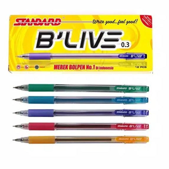 

TERMURAH Standard Pen Pulpen B'LIVE 0.3 Isi 12 BLIVE Bulpen / Ballpoint / Pena/PULPEN GEL/PULPEN LUCU/PULPEN 1 PACK/PENSIL WARNA/PENSIL 2B/PENGHAPUS JOYKO/PENGHAPUS LUCU/RAUTAN PENSIL PUTAR/RAUTAN ELEKTRIK/SPIDOL WARNA/SPIDOL PERMANEN/SPIDOL