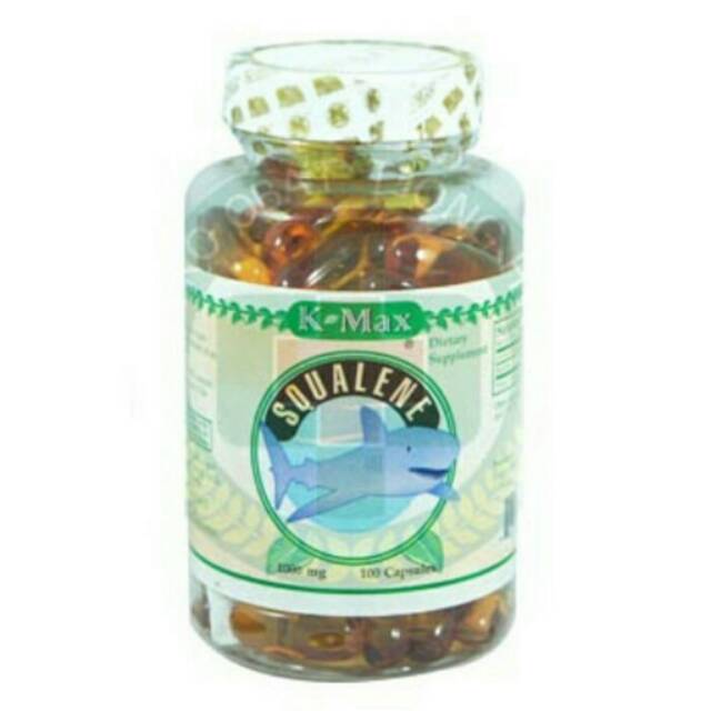 K-MAX SQUALENE 1000 MG - MINYAK HATI IKAN HIU - ISI 100 KAPSUL