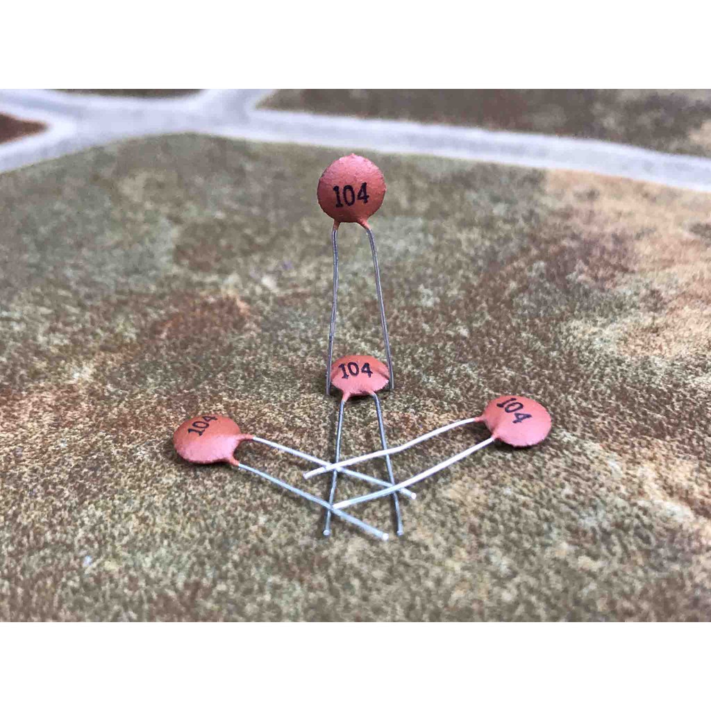 Capasitor Tone 104 Kapasitor Gitar 104J Potensio Bass 104 j Not Capacitor Orange Drop Treble Mylar