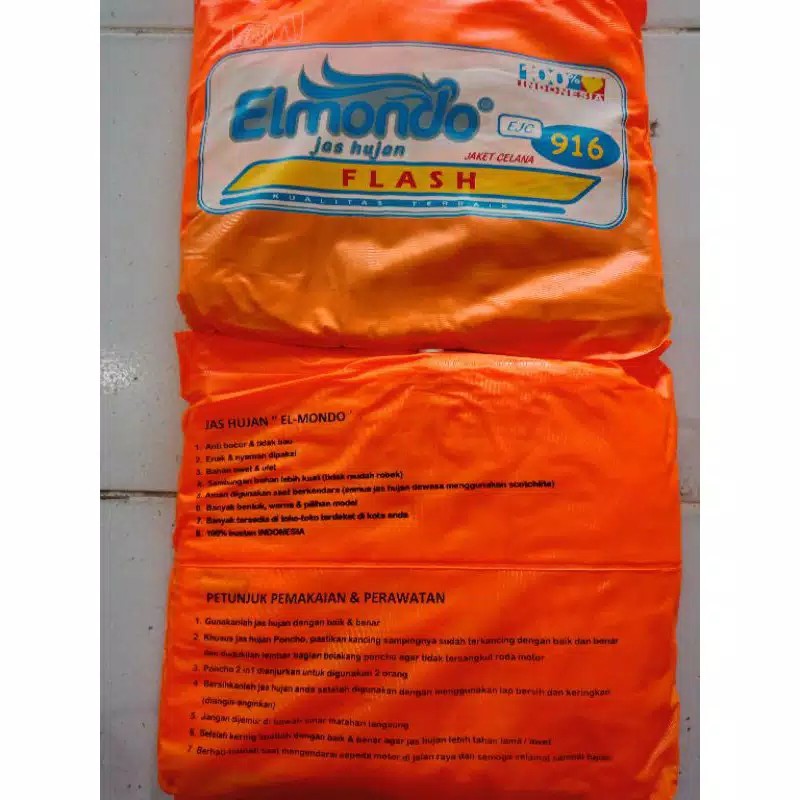 Jas Hujan Proyek Elmondo916 Flash Jumbo Jas Hujan Orange Jas Hujan murah Jas Hujan Jumbo Murah