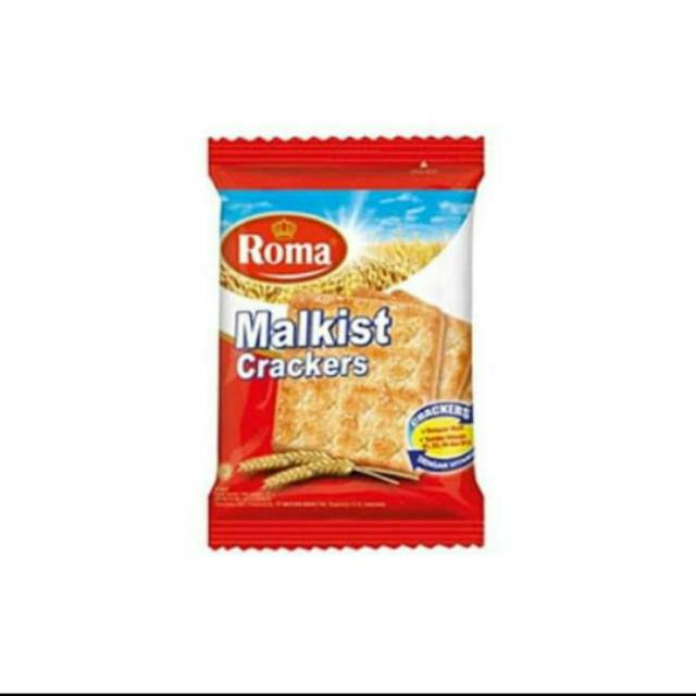 

Roma Malkist Cracker/Abon/Cokelat/Cokelat Kelapa 1rtg isi 10 @27gr