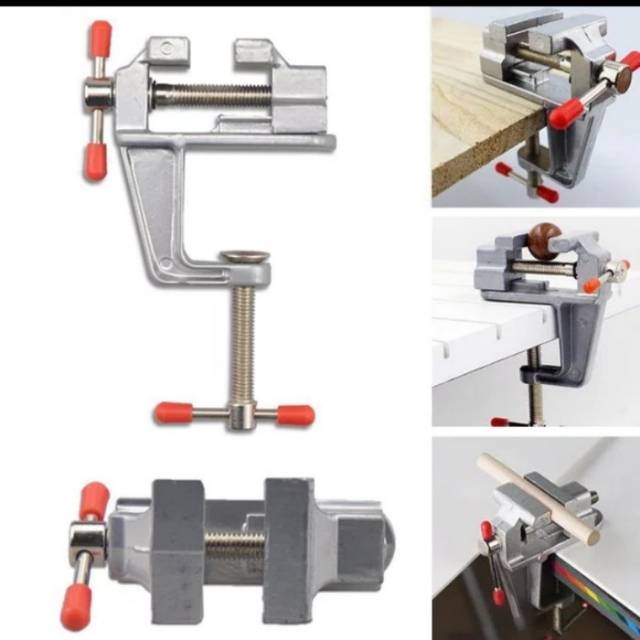 Catok meja mini ragum clamp meja