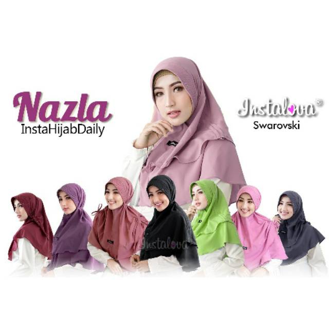 Jilbab Instan Diamond Italiano Nuhijab - Nazla Hijab By Instalova Original - pastan - jilbab premium