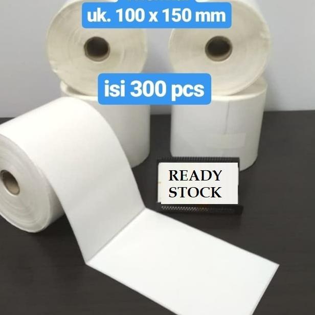 

*TERMURAH* Kertas Label Barcode 100 x 150 Kertas Stiker Thermal 100x150mm isi 300pcs top