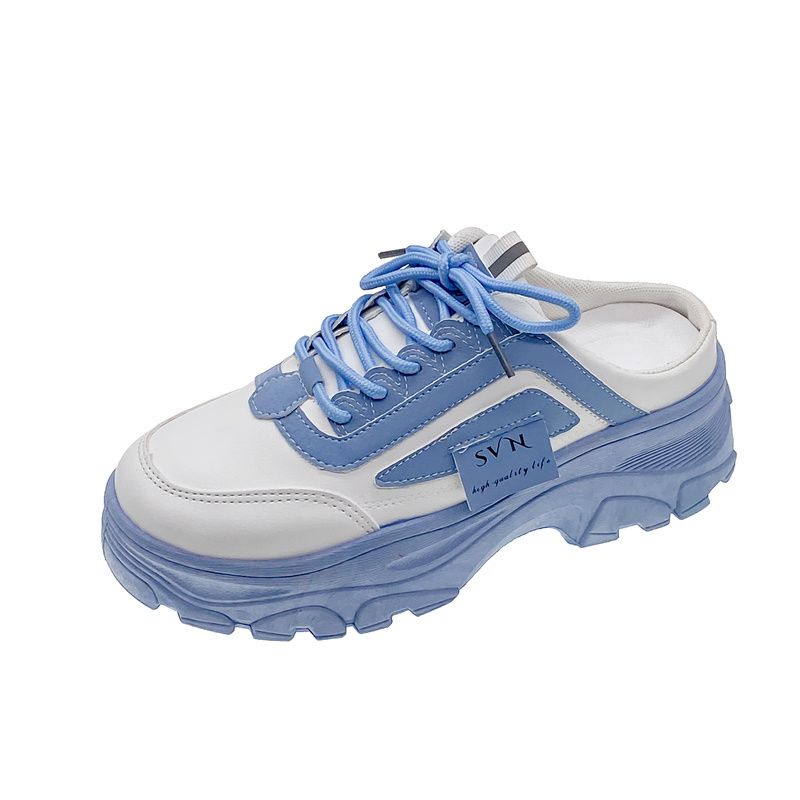 [GROSIR][COD] SEVEN_DAY SEPATU SNEAKERS WANITA KOREA IMPORT SPORT SHOES BIRU H-965