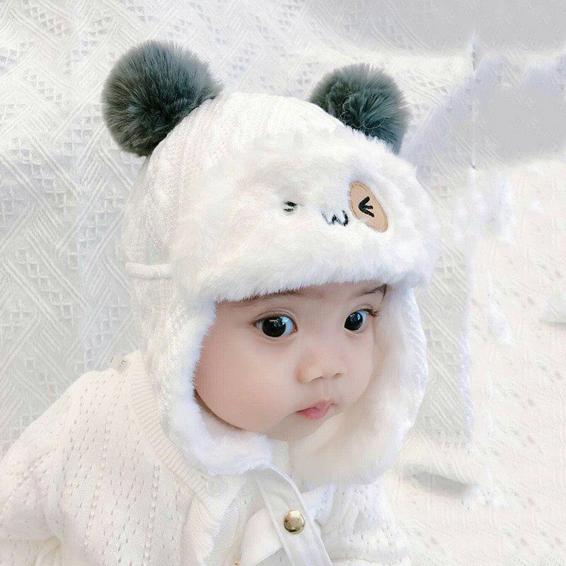 Topi Bayi Lucu - Topi Bulu Rajut Import M218