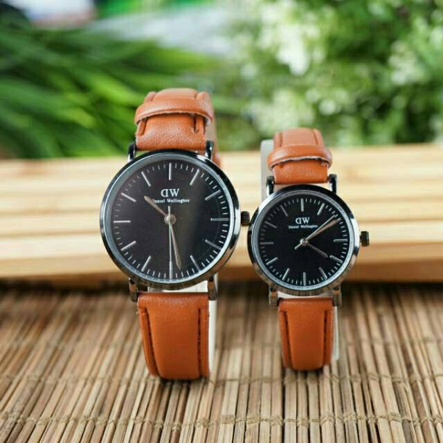 Jam tangan couple DW kulit