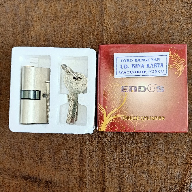 Silinder KECIL /Cylinder/ Anak Kunci Pintu TANGGUNG ATAU KECILL JANTUNG KUNINGAN Merk ERDOS