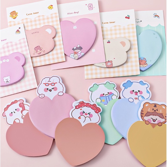 MEMO NOTES BENTUK LOVE BEAR