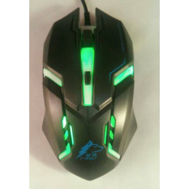 MOUSE GAMING 4 digit LED  7lampu