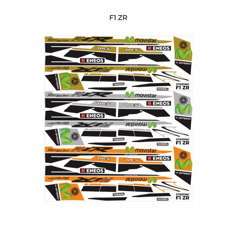 (COD) STRIPING STICKER LIS VARIASI FIZR FIZ R F1ZR F1Z R VARIASI FIZ R VARIASI F1ZR