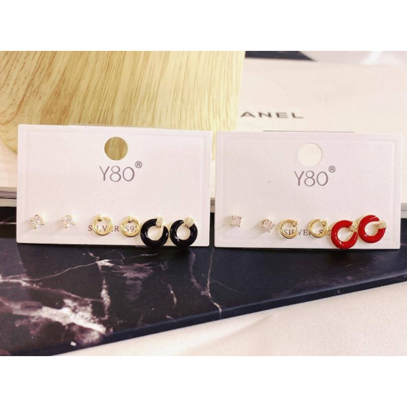 Anting Silver925 Perak Isi 3 set anting silver Anti Karat anti alergi anting premium ant-111