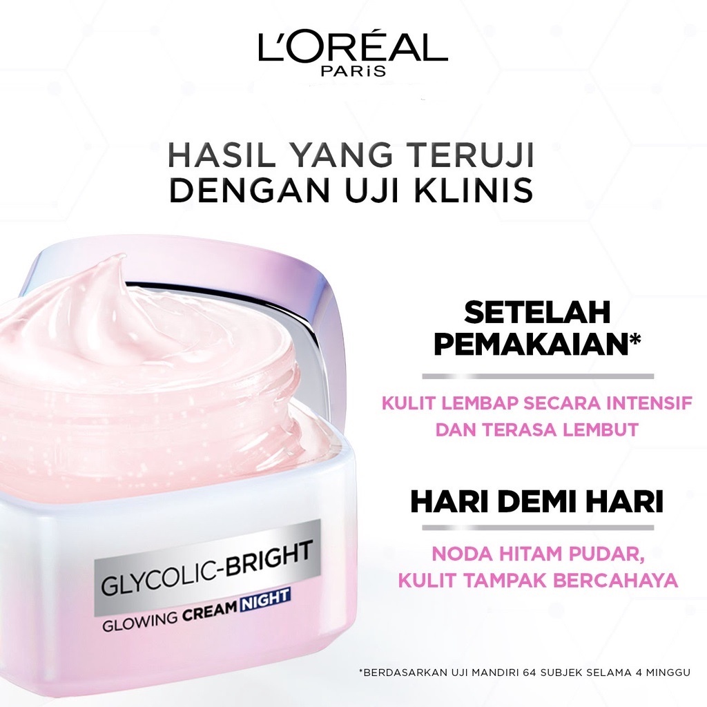 LOREAL PARIS GLYCOLIC BRIGHT NIGHT CREAM 50ML