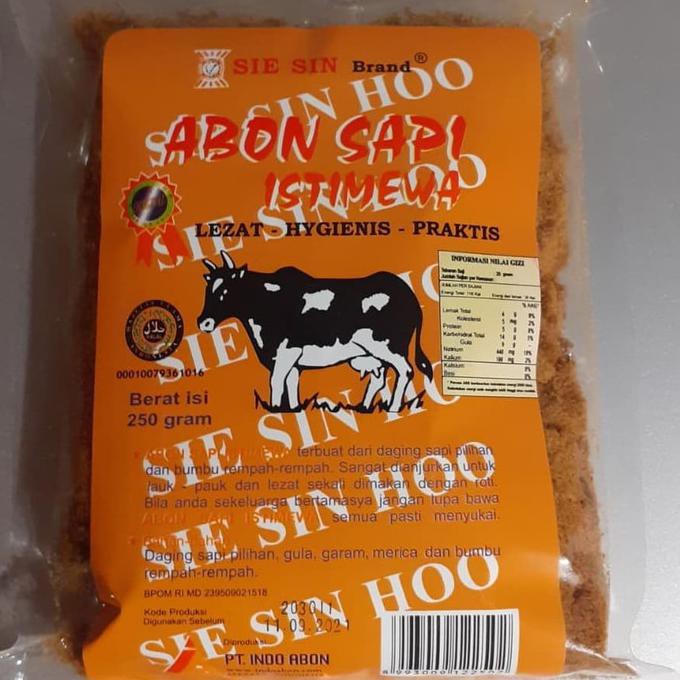 

Sie Sin Hoo Abon Sapi Istimewa 250G