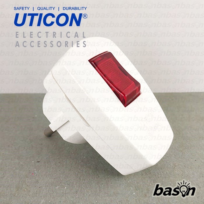 UTICON S228N - Steker Arde + Saklar