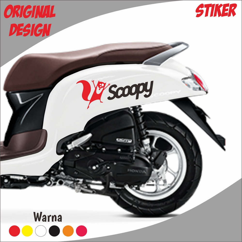 BISA CUSTOM NAMA /Sticker Scoopy SCOOPY Satu Set /all varian