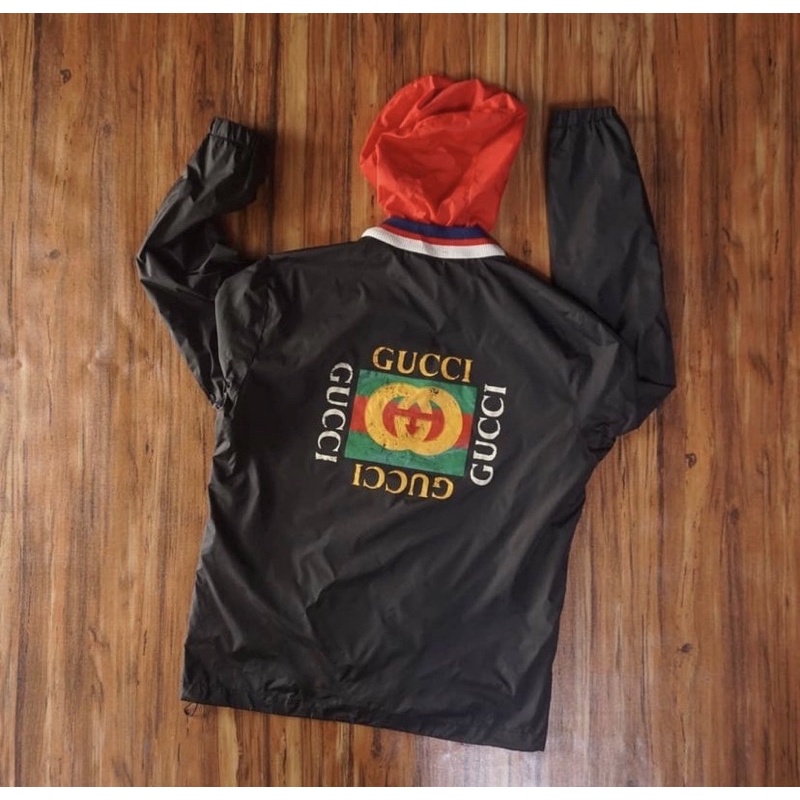 jaket Gucci Vintage Windbreaker Second Original