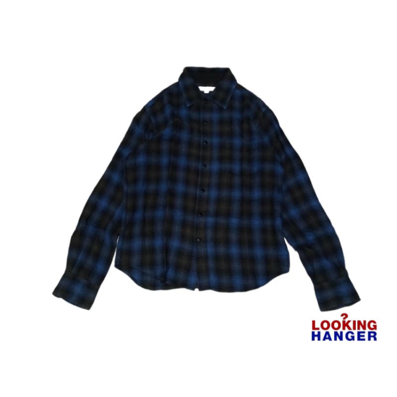 Kemeja Flanel Pria Lengan Panjang Veterano Outer Flannel Shirt Casual Original N UNIQLO - LHS