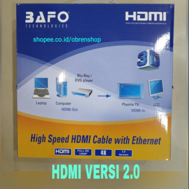 BAFO KABEL HDMI 10 METER BAFO V2.0