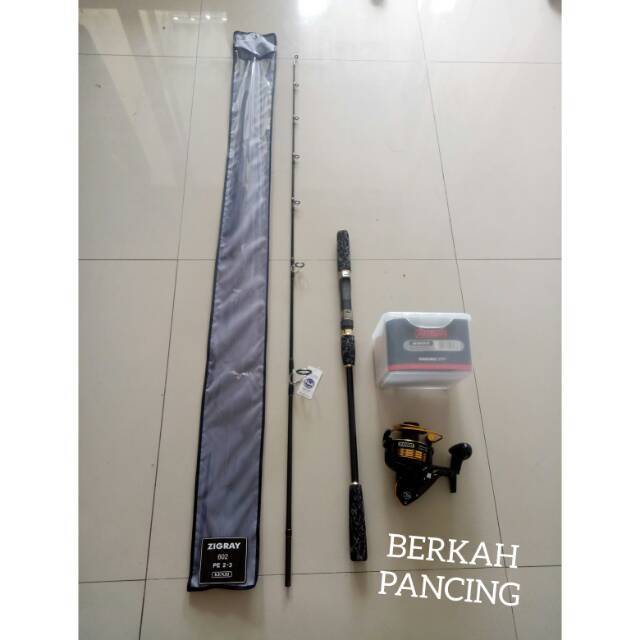 Paket set Pancing KENZI ZIGRAY AVENGER 8000 set Pancing Laut