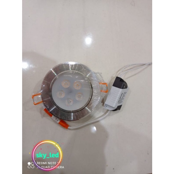 Lampu Downlight LED 5W Sorot Down Light White Putih Warm White 5Watt 5Watt 5Mata Plafon