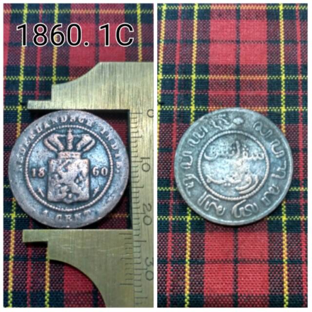 Koin 1860. 1C Nederlandsch Indie