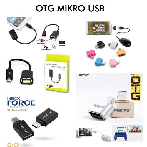 ITSTORE OTG MINI PERSEGI MICRO USB NON KABEL  konektor MURAH ZBOX REMAX FOR HANDPHONE HP