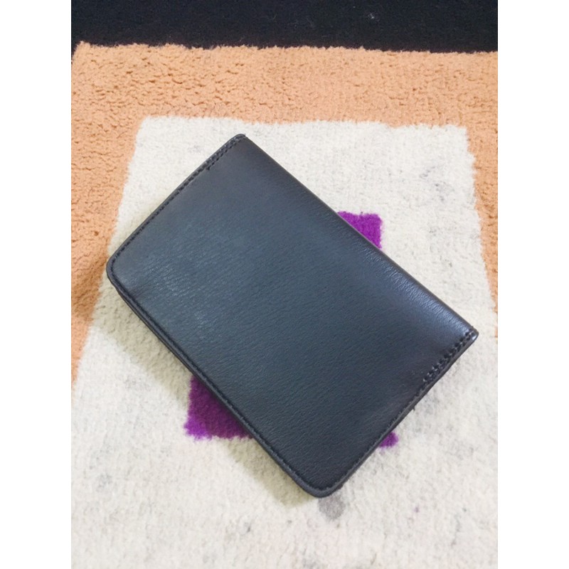 dompet pria lipat buku ukuran tanggung 3/4 bahan kulit sintetis lokal colombo #dompet #dompetpria-Hitam