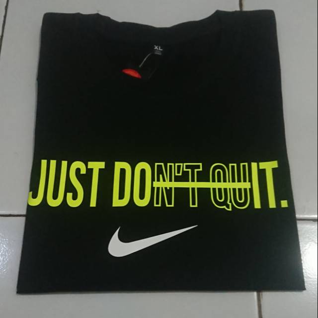 KAOS NIKE JUST DO IT HITAM LENGAN PENDEK TSHIRT BAJU NIKE LOGO CUSTOM DISTRO