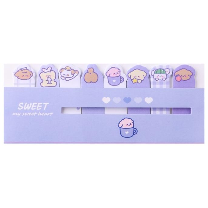 

15 Pcs Stiker Memo Pad Motif Kartun Hewan Untuk Alat Tulis Sekolah