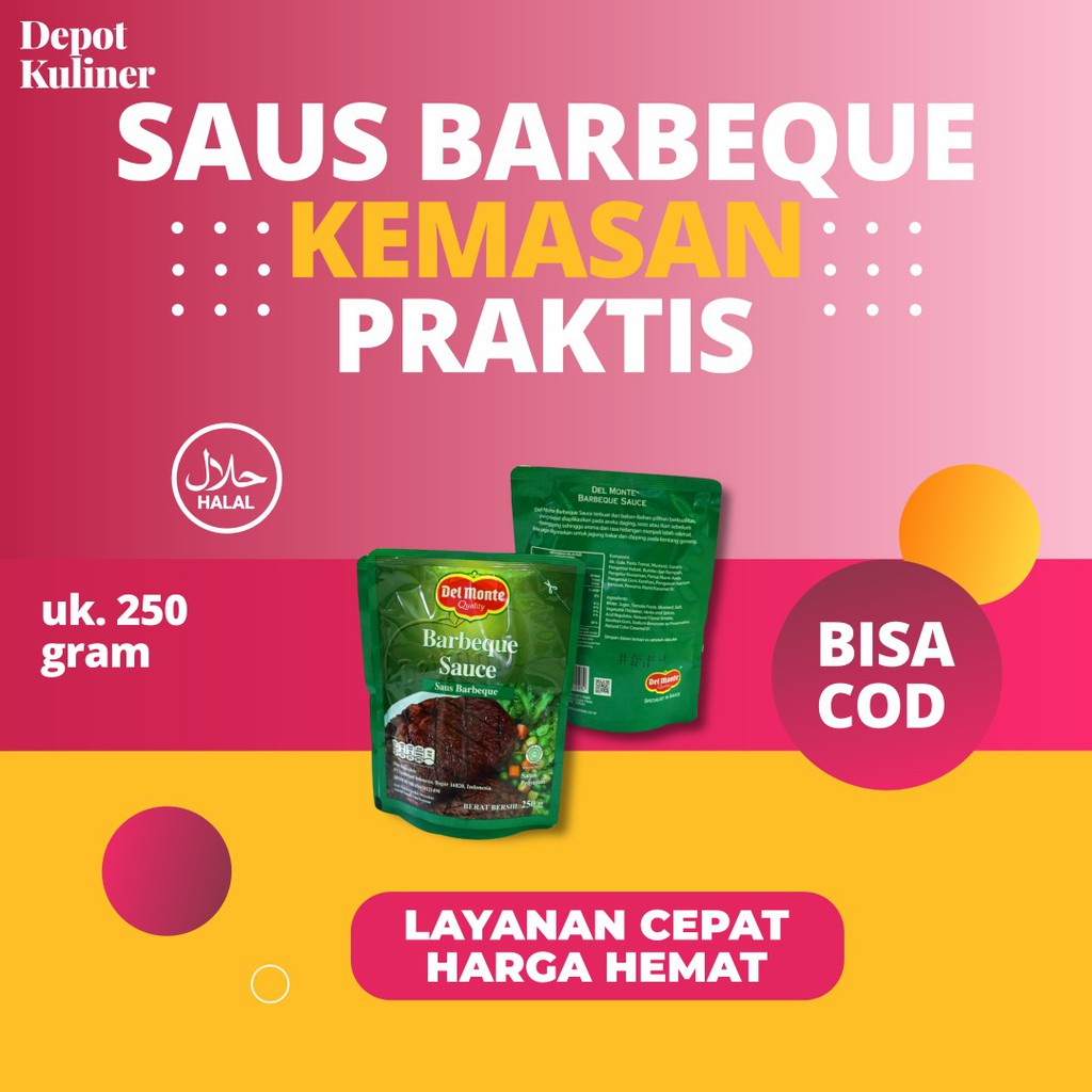 Del Monte Barbeque 250 Gr Sauce Saus BBQ