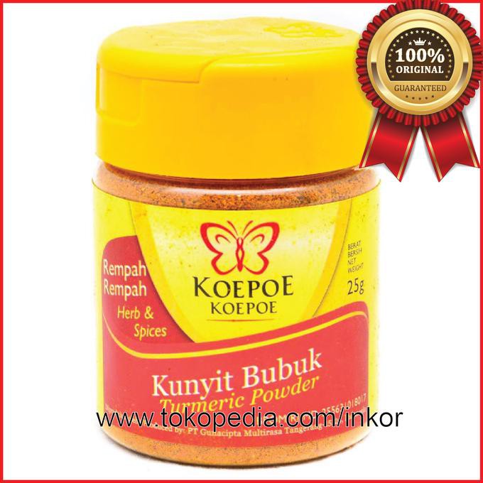 

BERKUALITAS! KOEPOE BUBUK KUNYIT TURMERIC POWDER 25GR