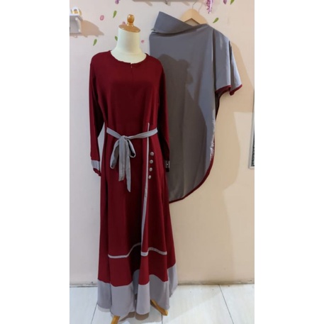 set gamis ity crepe