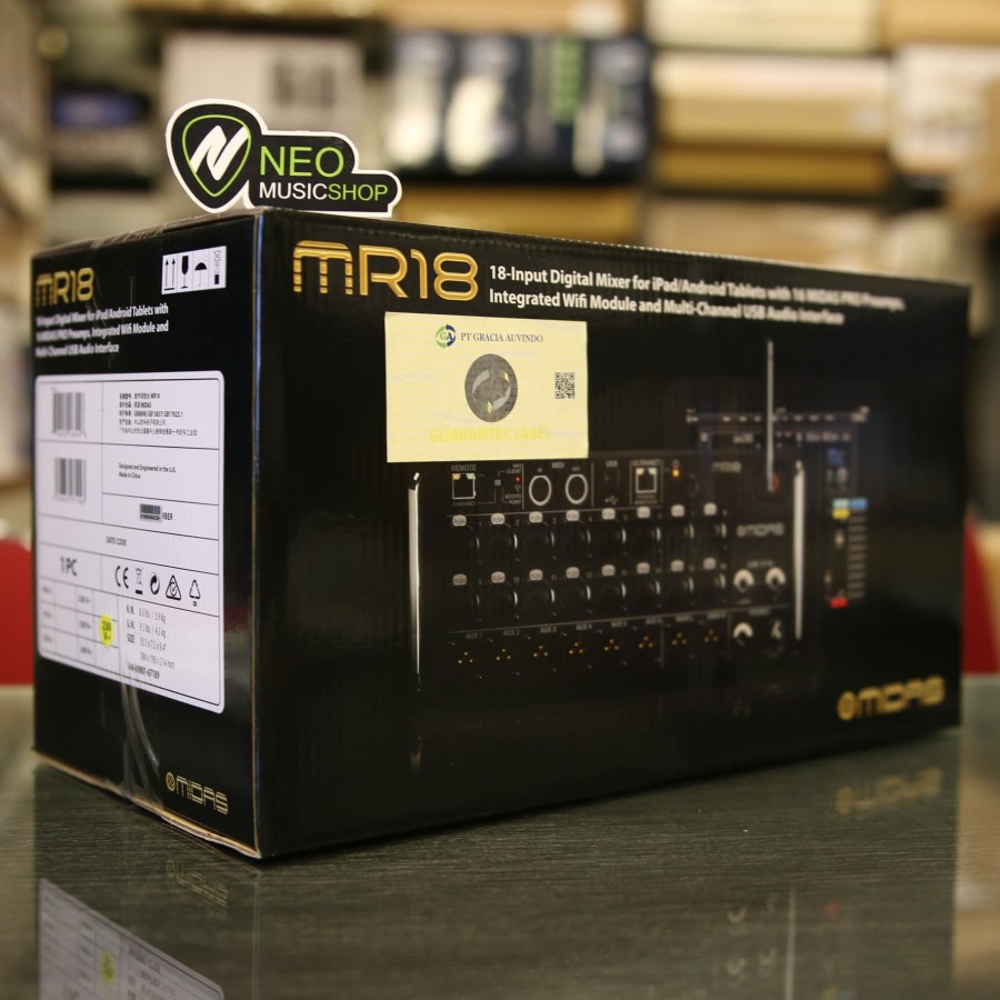 Midas MR18 18-channel Tablet-controlled Digital Mixer