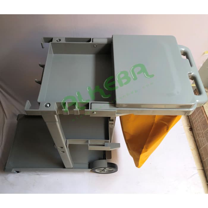 Janitor Trolley / janitor cart with cover / cleaning cart - troli cart