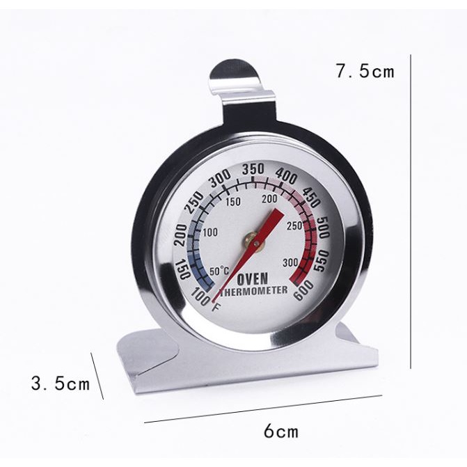 Thermometer Oven Stainless Analog 300C Baking Cooking Kitchen Food Import