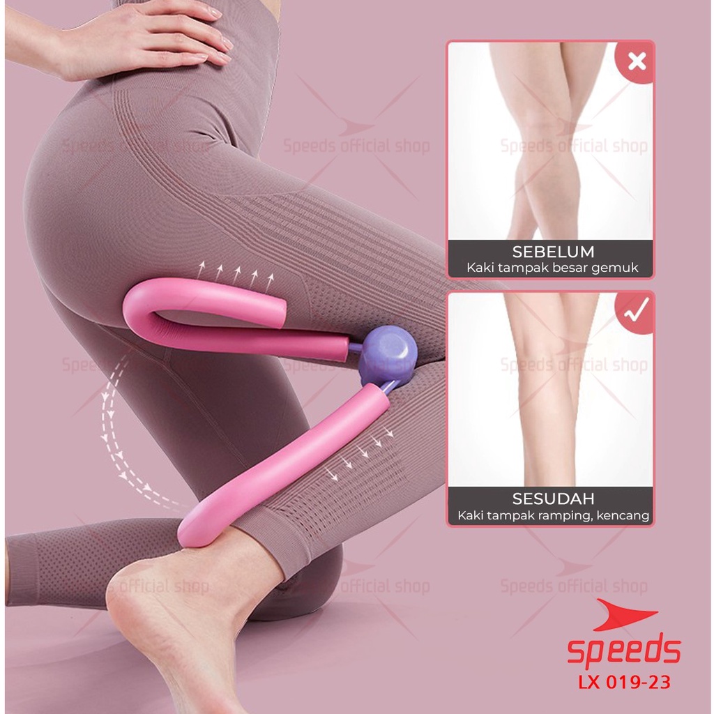 SPEEDS Alat Olahraga Yoga Paha dan Kaki Alat Senam Kegel Leg Trainer Thigh Master 019-23-2