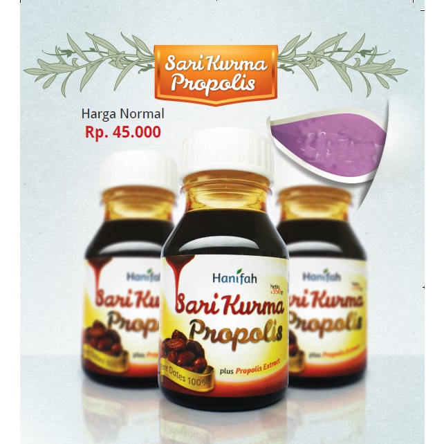 

Sari Kurma Propolis Hanifah 350gram