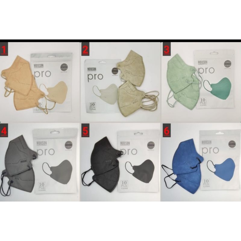 Masker KN95 Mouson Face Mask Isi 10pcs Masker KN 95 Mouson Disposable Face Mask isi 10pcs