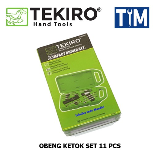 TEKIRO Obeng Ketok Set 11 PCS / Impact Driver 11 PCS Set