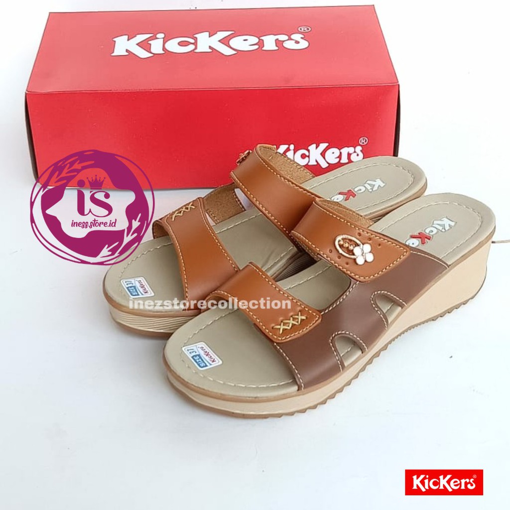 SANDAL WANITA WEDGES KICKERS MURAH KODE L08 HARGA GROSIR