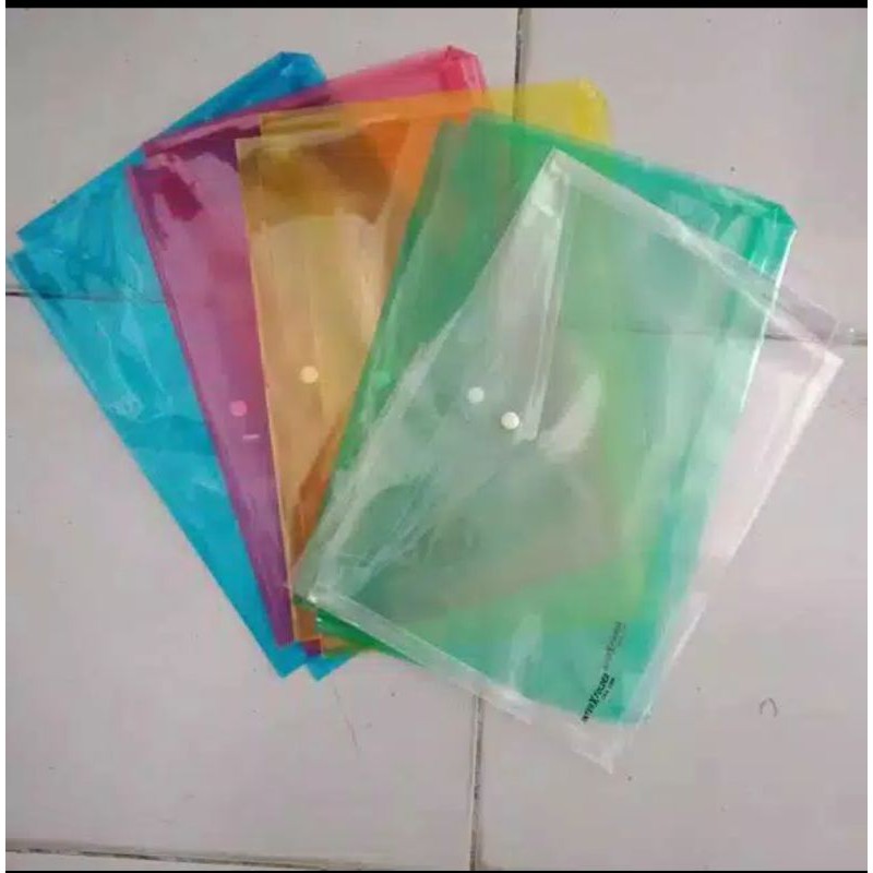 

MAP PLASTIK KANCING FOLIO/F4 BENING ECERAN