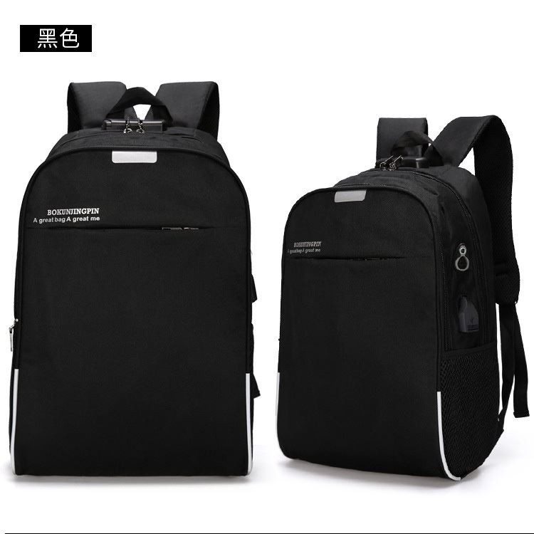 JT321-black Tas Ransel Laptop Keren Dengan Lock Number Terbaru